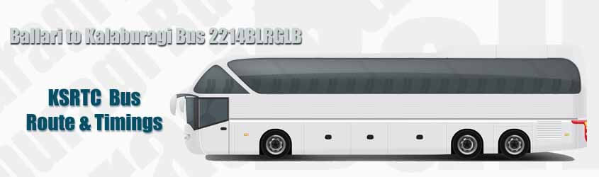 Ballari → Kalaburagi Bus (2214BLRGLB)