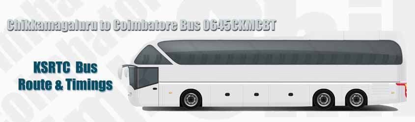 Chikkamagaluru → Coimbatore Bus (0645CKMCBT)