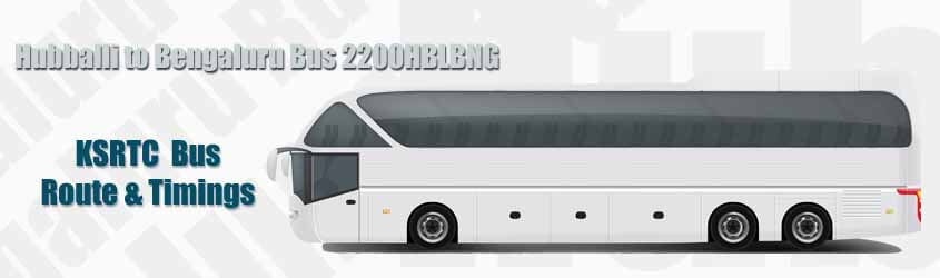 Hubballi → Bengaluru Bus (2200HBLBNG)