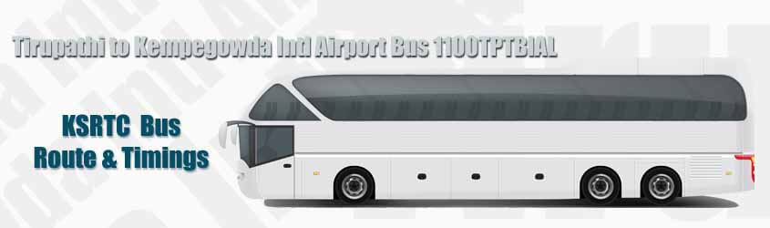 Tirupathi to Kempegowda Intl Airport Bus 1100TPTBIAL